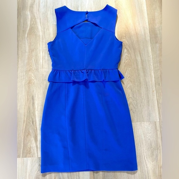Maison Scotch & Soda “Another Day in Paradise” Blue Peplum Dress. Size 1(S) - Picture 3 of 10